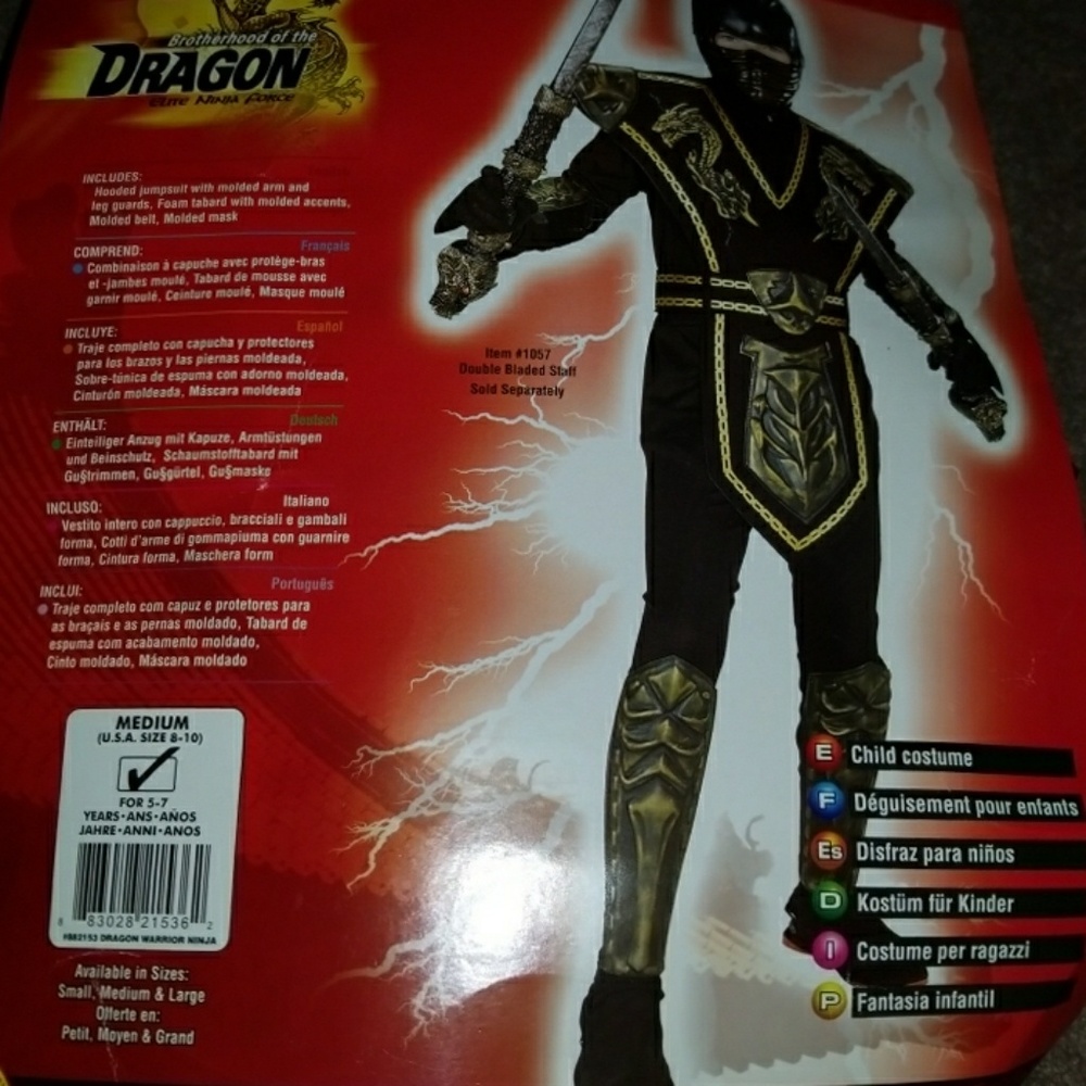 🚫🚫🚫Halloween Gold Dragon Warrior